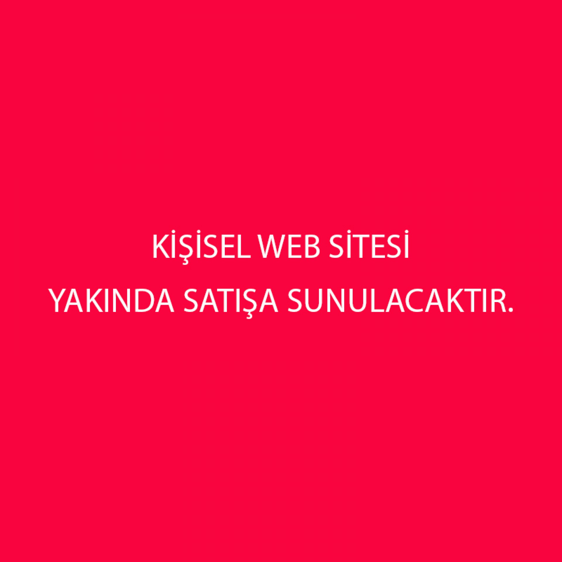 KİSİSEL WEBSİTE
